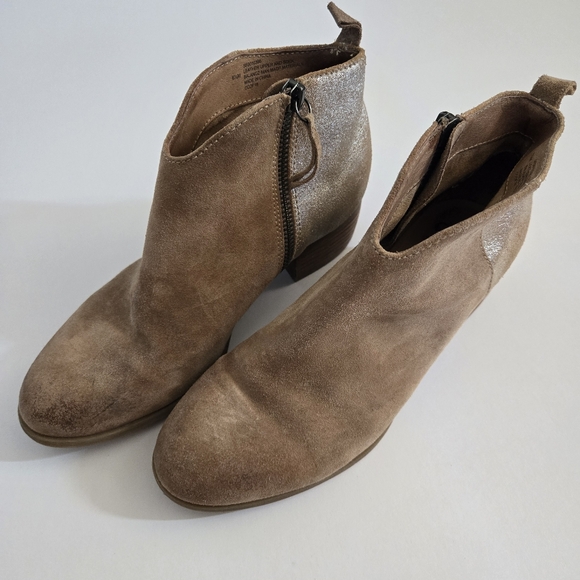Sofft Coleta Suede Ankle Bootie Boots Womens Barley Metallic Western sz 6.5 - Picture 2 of 7